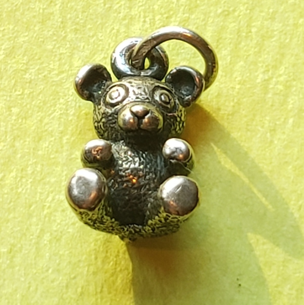 James Avery Sterling Silver 3D Teddy Bear Charm